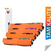 Hp Color Laserjet CP1025 Yazıcı Uyumlu Muadil Toner 126A 4 Renk thumbnail 1