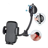 Telefon Tutucu Ayarlanabilir Vakum Kilitli Cam ve Torpidoya Takılabilen Tutucu - 4
