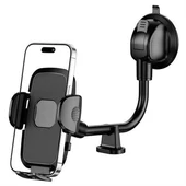 Telefon Tutucu Ayarlanabilir Vakum Kilitli Cam ve Torpidoya Takılabilen Tutucu - 2