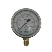 Manometre Gliserinli Alttan Çıkışlı Q100 - 0 - 25 Bar 1/2 - 1