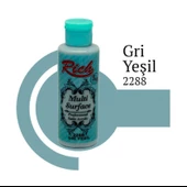 Rich Multi Surface 2288 Gri Yeşil Akrilik Boya 120 cc - 1