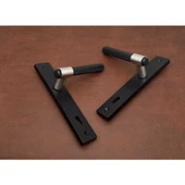 Punch Mat Siyah İnox Lüx Zamak Aynalı Oda Kapı Kolu 1 Takım thumbnail 2