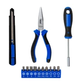 Michelin MC33320 13 Parça CR-V Kargaburnu + Maket Bıçağı Bits Tornavida Seti - 2