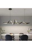 Burgaz / Sarkıt Avize / 120 cm / Antrasit Gövde / 3 Renk Işık - 1