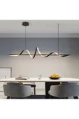 Burgaz / Sarkıt Avize / 120 cm / Antrasit Gövde / 3 Renk Işık - 4