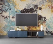 Ağaç Silueti Halı Deseni Duvar Kağıdı Baskı thumbnail 3