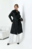 Kadın Abaya Kap Siyah 30864 - 3