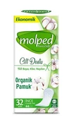 MOLPED HİJYENİK PED & PURE SOFT ORGANİK PAMUK GÜNLÜK PED 32Lİ - 1