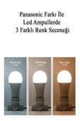 Panasonic 14W (100W) Led Ampul 2700K - Sarı Işık E27 Led Lamba - 7