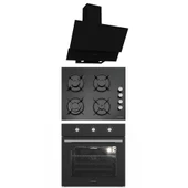 Termikel Ankastre Set (BO O6435C B + BH P6144C B + CH C6532C BB) - 1