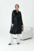 Kadın Abaya Kap Siyah 30864 - 1