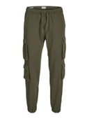 JACK JONES Erkek Yandan Cepli Rahat Kalıp Kargo Pantolon 12260915 thumbnail 1