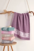 Terry Home Sare Organik Pamuklu 6 Adet El-Yüz Havlu Seti 50x90 cm - 1