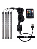 Usb Girişli Ayak Altı Led Sese Duyarlı Led Müziğe Duyarlı 12 Led - 1