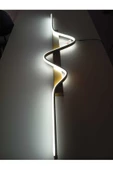 Tuna / Aplik / 120x24 cm / Gold Gövde / 3 Renk Işık / 3 Yıl Garan - 4