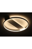 Yeniada / Plafonyer Avize / 50 cm / 3 Renkli Işık / Antrasit Gövd - 3