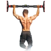 Vidasız 94-125CM Kapı Barı Koridor Barfiksi Barfix Spor Aleti Demiri Barfiks Çubuğu - 1