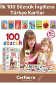 Özel Üretim Zeka Geliştirici Yabancı Dil Eğitici Çocuk İlk 100 Sözcük İngilizce Türkçe Kartlar - 1