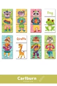 Özel Üretim Zeka Geliştirici Çocuk El Göz Koordinasyonu Animals Mix & Match Karıştır Eşleştir - 2