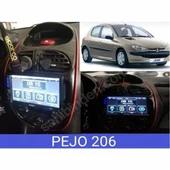 Peugeot 206 Özel Üretim BlueWay Double Teyp 7 inç Arka kasa Ayarlanabilir ince 2 Mirrorlink Kamera Hediye - 2