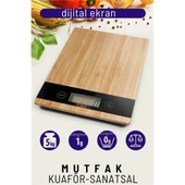 ModaCar Hassas Mutfak Terazisi Ahşap Kuaför Terazisi 5 Kg - 1