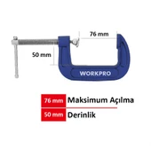 WORKPRO WP232018 75mm G Tipi İşkence - 2