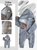 Yün Bebek Tulumu Düğmeli - 1