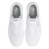 Puma Skye Clean-Puma White-White-Silver Kadın Spor Ayakkabı - 4