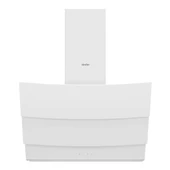 Simfer 8707 60Cm Beyaz Eğik Dokunmatik Cam Davlumbaz thumbnail 1