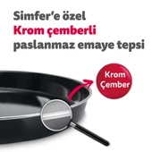Simfer 3495 Retro Bej 34 Litre Statik Midi/Mini Fırın - 7