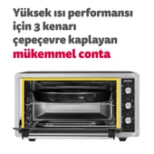 Simfer 4503 İnox 45 Litre Turbo Midi/Mini Fırın - 6