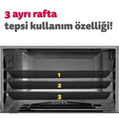 Simfer 4244 İnox Gri 42 Litre Turbo Midi/Mini Fırın - 8