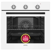 Simfer 4 Fonksiyon Trend Mekanik Beyaz Power Turbo Ankastre Set ( 8229 Fırın + 3048 Ocak + 8722 Davlumbaz) thumbnail 2