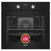Simfer 4 Fonksiyon Trend Siyah Dijital Power Turbo Dijital Ankastre Set ( 8230 Fırın + 3046 Ocak + 8721 Davlumbaz) - 2
