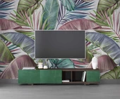 Soft Tropikal Yaprak Temalı Duvar Kağıdı Baskı thumbnail 3