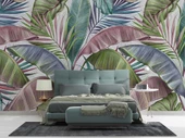 Soft Tropikal Yaprak Temalı Duvar Kağıdı Baskı thumbnail 2