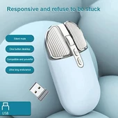 Dizüstü Bilgisayarlar için Kablosuz Fare, Ergonomik Sessizlik Tıklayın, Dizüstü Bilgisayar, PC, Ofis/Ev/İş, İki Elini Kullanabilen, Uzun Mesafe Sessiz Fare Açık pembe - 7