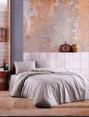 NİVEMESHOME GRİ %100 PAMUK ÇİFT KİŞİLİK NEVRESİMTAKIMI - 1