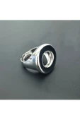 İçi Boş Halka Modeli Gümüş Kaplama Bijuteri Yüzük thumbnail 1