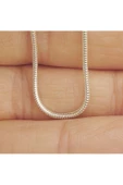 Unisex Sarmal  Zincir Kolye 52 cm 925 Ayar Gümüş thumbnail 1