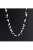 Unisex Zincir Kolye Figaro Modeli 52 cm 925 Ayar Gümüş thumbnail 2