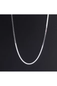Unisex Zincir Kolye Ürgü Modeli 59 cm 925 Ayar Gümüş thumbnail 2