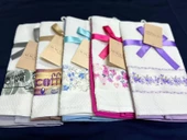 NİVEMESHOME 2 Lİ TURKUAZ-BEYAZ ASORTİ MODEL MUTFAK HAVLUSU - 5