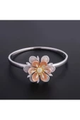 Gümüş (925 AYAR) Renkli Bahar Çiçeği Modeli Bilezik thumbnail 2