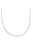 Unisex Zincir Kolye Ürgü Modeli 59 cm 925 Ayar Gümüş thumbnail 1