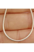 Unisex Sarmal  Zincir Kolye 56 cm 925 Ayar Gümüş thumbnail 1