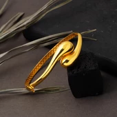 22 Ayar Bottega Altın Kelepçe Bilezik - 2