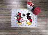 MİCKEY&MİNNİE 80*140 DİSNEY LİSANSLI PES HALI TAÇ - 1
