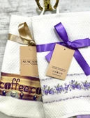 NİVEMESHOME 2 Lİ LİLA-BEYAZ ASORTİ MODEL MUTFAK HAVLUSU - 3