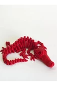 3d Hareketli Iskelet Timsah Figürlü Oyuncak - Kırmızı - 4